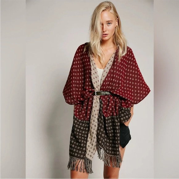 Free People Time After Time Hooded Kimono - Picture 1 of 14